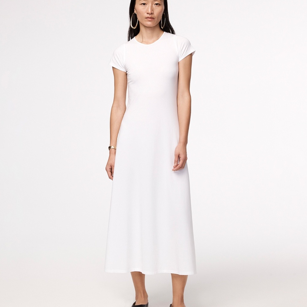 Another Tomorrow Fitted Tee Dress
